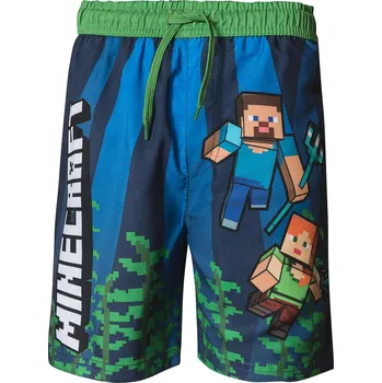Chlapecké plavky ŠORTKOPLAVKY MINECRAFT tm. modré 283 Velikost: 128