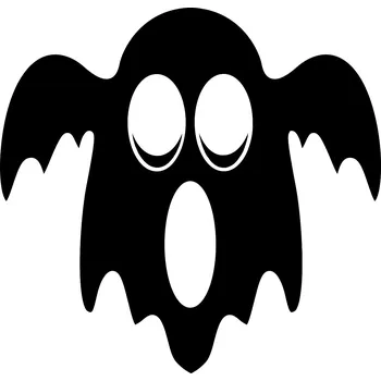 Samolepící dekorace Samolepka na stěnu duch 11c 14x15cm