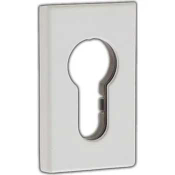 Dveřní kování ROZETA PŘÍMÁ ŠTÍTEK PRO VLOŽKU DO BALKÓNOVÉ KLIKY ITALIA BÍLÁ