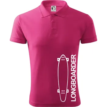 Pánská košile Longboard na výšku - Polokošile pánská Pique Polo 203 - 5XL ( Purpurová )