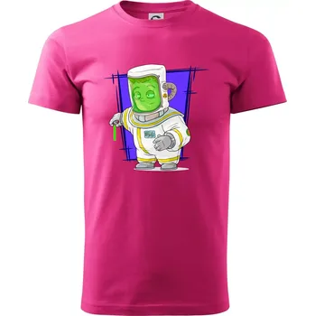 Pánská móda Vesmírný voják tmavě modrý - Klasické pánské triko vyšší gramáže - 2XL ( Purpurová )