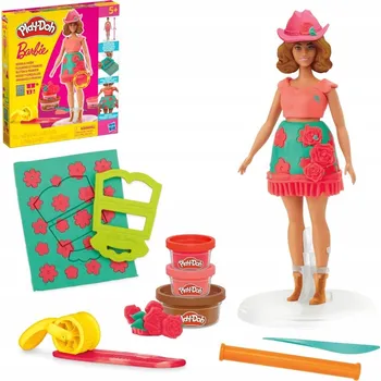 Panenka Play-Doh Modelína Panenka Barbie Fashionista Květiny a třásně Hasbro G1360