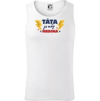 Táta je můj hrdina - Tílko pánské Core - L ( Bílá )