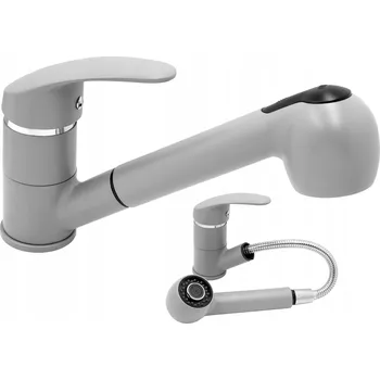 Vodovodní baterie Stojánková kuchyňská baterie Granitan HAND šedá