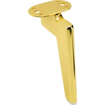 Stolová podnož Nábytková noha Loft, zlatý chrom, výška 18 cm
