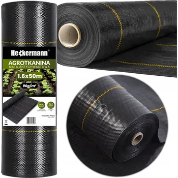 Mulčovací textilie Černá mulčovací textilie Heckermann 110 cm x 5000 cm, 90 g/m2