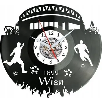 Hodiny VÍDEŇSKÉ NÁSTĚNNÉ HODINY DEKORATIVNÍ MODERNÍ VINYLOVÁ DESKA VINYL E