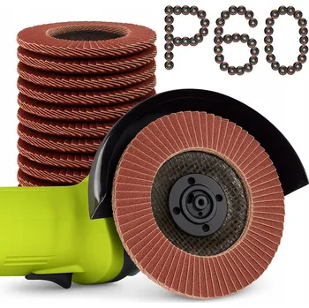 Brusný kotouč LAMELOVÝ KOTOUČ NA BROUŠENÍ, 125 mm, ZRNO P60, 10 Ks
