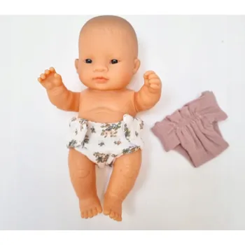 Doplněk pro panenku Bavlněné eko plenky pro panenky Miniland Baby