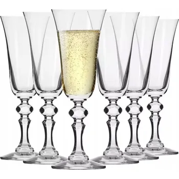 Sklenice Sklenice na šampaňské Krosno Krista Skleničky na šampaňské bezbarvé, 150 Ml 6 ks