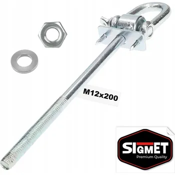 Obraz Hák na houpačku Sigmet M12x200 mm, nosnost 2300 kg