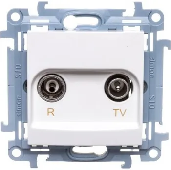 Elektrická zásuvka Anténní zásuvka nástěnná Kontakt-simon bílá