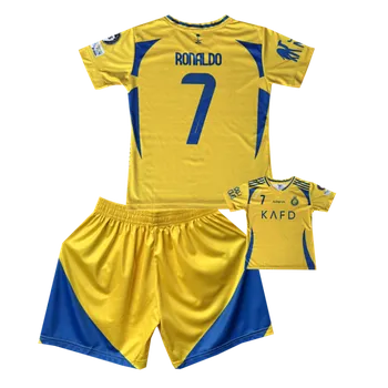 Fotbal Numberoplus Premium fotbalový dres Komplet 25/26 Al Nassr - Cristiano Ronaldo CR7 Velikost: 14 let ( vel.158)
