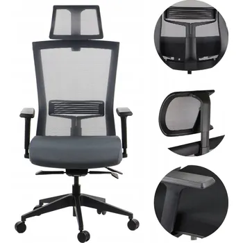 Otočná židle Stema SZ-GL/HOPE/76/1/M/0 130 x 68 cm černá