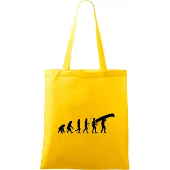 Evoluce kanoe nad hlavou - Taška bavlněná - 42 x 38 cm ( Žlutá )