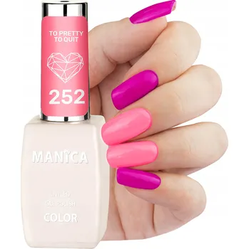 Přípravek na nehty Manica Hybridní lak LED/UV 10ml - Too Pretty to Quit - 252 korálový