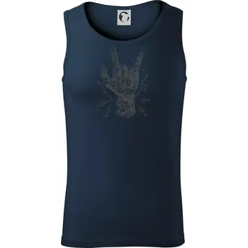 Metal mechanical ruka - Tílko pánské Core - 2XL ( Námořní modrá (velmi tmavá - téměř černá) )