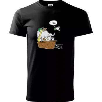 Pánské tričko Pravda s Noemovou archou - Triko extra velké (5-8XL) - 6XL ( Černá )