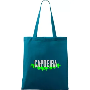 Capoeira nápis - zelený - Taška bavlněná - 42 x 38 cm ( Petrolejová )