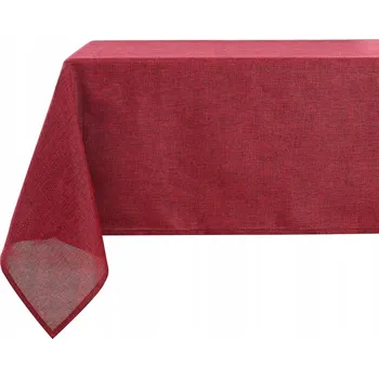 ubrus Ubrus na stůl čtvercový 140 x 140 cm voděodolný Barva Bordó (Vínová)
