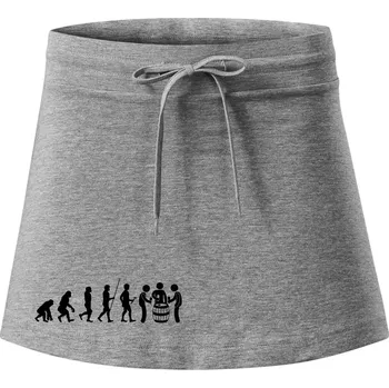 Dámská sukně Evoluce sklípek - Sportovní sukně - two in one - XL ( Tmavě šedý melír )