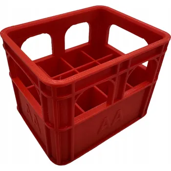 Úložný box ORGANIZÉR NA BATERIE AA KOŠÍK ZÁSOBNÍK AKUMULÁTORY TUŽKOVÉ ČERVENÝ