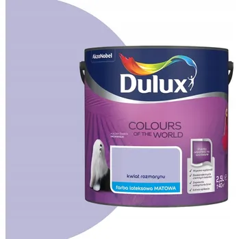 barva na zeď Dulux latexová Barva na zeď 2,5 l matná, květ rozmarýnu