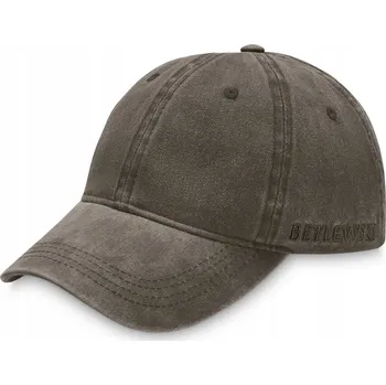 Kšiltovka Betlewski Pohodlná kšiltovka vintage casual, khaki