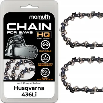 Pilový řetěz 2x Řetěz pro pilu 25cm 1,1mm 3/8" 40 článků pro Husqvarna 436Li
