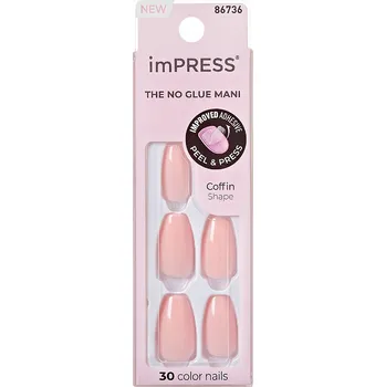 Umělé nehty KISS imPRESS Color Medium umělé nehty Pink Dream 30 ks