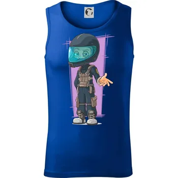 Vesmírný voják fialový - Tílko pánské Core - XL ( Královská modrá )