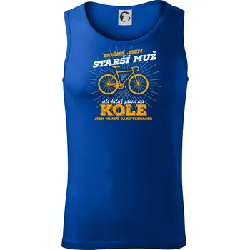 Starší muž - cyklista silniční kolo - Tílko pánské Core - S ( Královská modrá )
