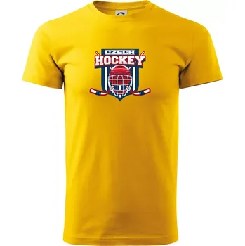 Czech Hockey erb - Mistrovství světa v ledním hokeji 2024 - Triko extra velké (5-8XL) - 6XL ( Žlutá )
