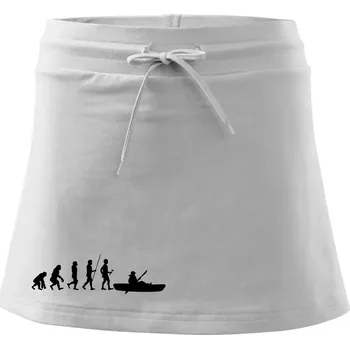 Dámská sukně Evoluce kanoe krátká - Sportovní sukně - two in one - XL ( Bílá )