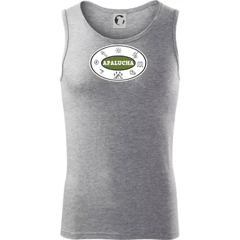 Apalucha logo - Tílko pánské Core - L ( Tmavě šedý melír )