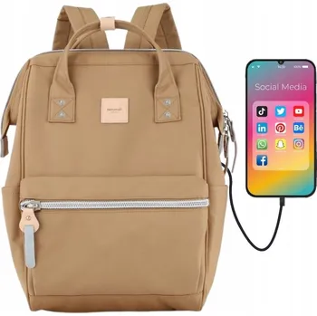 Hnědý městský batoh Himawari