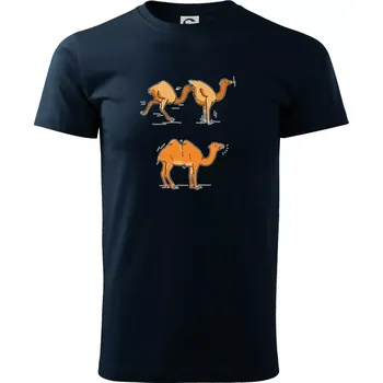 Pánské tričko Pravda o velbloudech - Triko extra velké (5-8XL) - 8XL ( Námořní modrá (velmi tmavá - téměř černá) )