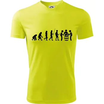 Evoluce sklípek - Dětské triko sportovní (dresovina) - 146 cm/10 let ( Neonově žlutá )