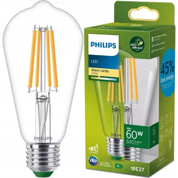 Žárovka Ultra Úsporná LED žárovka E27 PHILIPS třída A, 60W, 840lm, 2700K