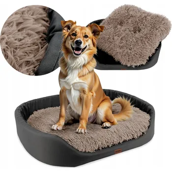 Pelíšek pro psa Dogguru kotec pro psa béžová 65 cm x 55 cm