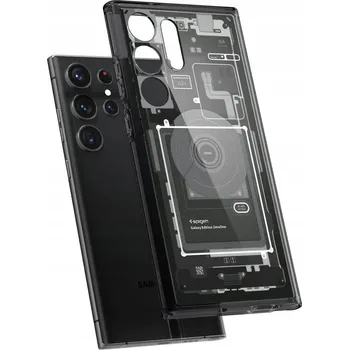 Pouzdro na mobilní telefon Zadní Kryt Spigen pro Samsung Galaxy S23 Ultra, černý