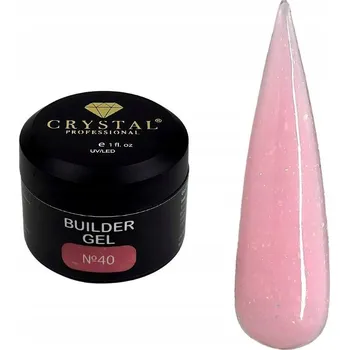 Lak na nehty Stavební gel #40 CRYSTAL PROFESSIONAL, 15 ml stavební gel
