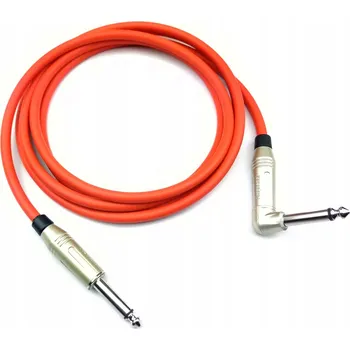 Audio kabel Kytarový kabel KLOTZ Jack zahnutý - červený 1 m