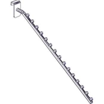 Prodejní regál Wexta Konfekční rameno šikmé 300 mm - 10 kuliček