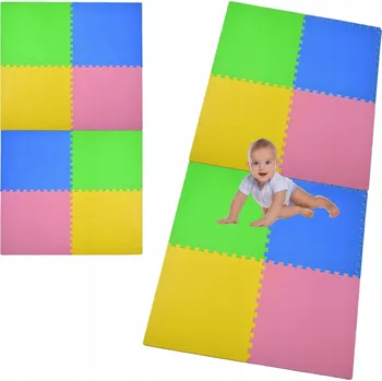 PĚNOVÁ PODLOŽKA HUMBI 240X120 VELKÁ PUZZLE VODĚODOLNÉ BEZPEČNÉ 8 KS