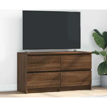 Obývací pokoj vidaXL TV skříňka 100x35x54 cm Dřevěná konstrukce [861800] Barva: hnědý dub