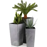 Květináč 67,7 x 35 cm plast šedý