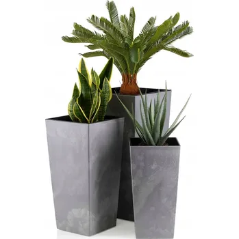 Květináč Květináč 67,7 x 35 cm plast šedý