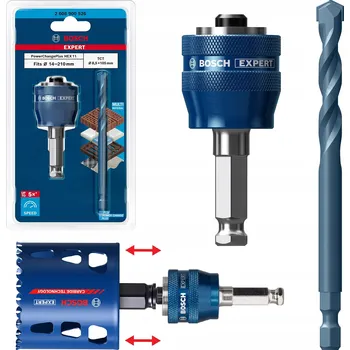 Příslušenství k vrtačce Adaptér pro děrovky Power Change Plus 11 mm BOSCH EXPERT vrták s vidiovým ostřím TCT