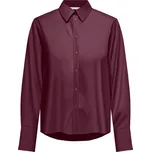 DÁMSKÁ VÍNOVÁ KOŠILE S DLOUHÝM RUKÁVEM Only